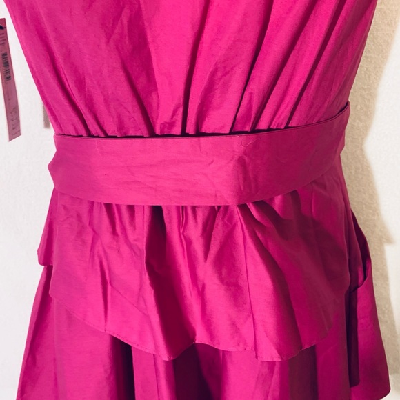 NWT DKNYC Fushcia Dress Size 2 w/ Pleat Detail - Picture 7 of 9